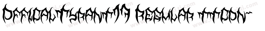OfficalTyrant17 Regular ttcon字体转换